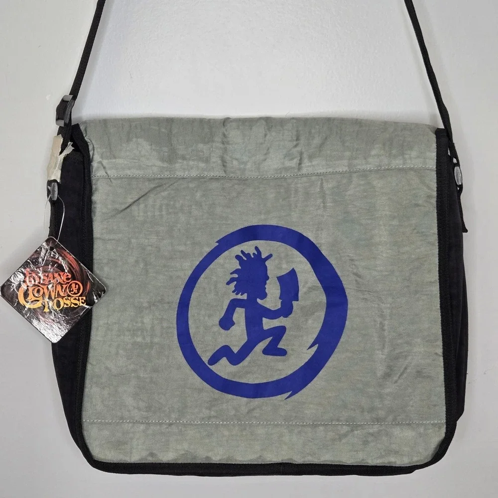 Vtg ICP Y2K 2005 Insane Clown Posse‎ laptop Messenger Bag Juggalo Hatchetman